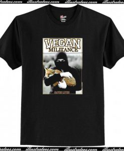 Vegan Militan Animal Liberation T-Shirt AI