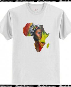 African Woman T Shirt AI