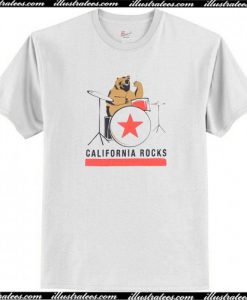 California Rocks Bear T-Shirt AI