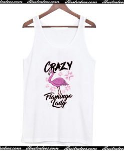 Crazy Flamingo Lady Tank Top AI