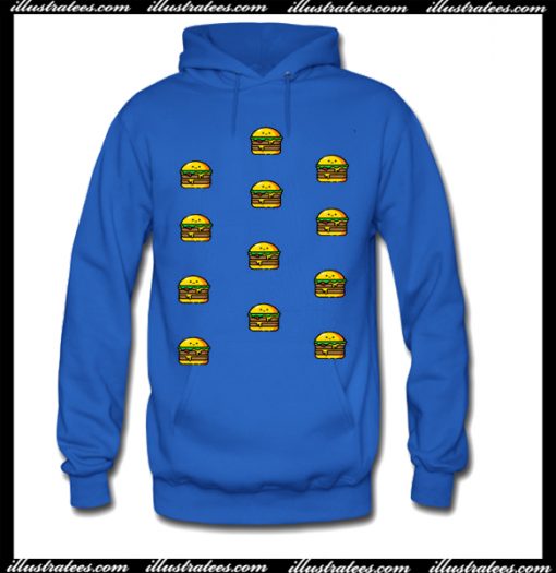 Cute Hamburgers Hoodie-AI