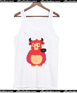 Cute Red Monster Tank Top AI