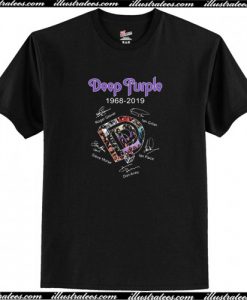 Deep Purple 1968 2019 signature T-Shirt AI