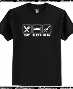 Eat sleep Guitar T-Shirt AI