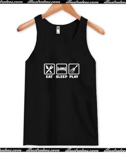 Eat sleep Guitar Tank Top AI