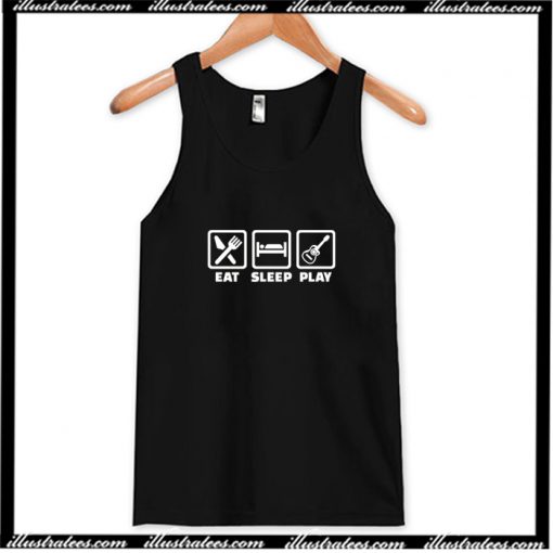 Eat sleep Guitar Tank Top AI