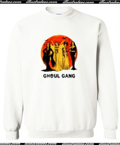 Elvira Morticia Lily Bride Ghoul Gang Halloween Sweatshirt AI