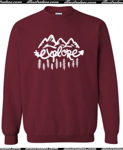 Explore Mountain Summer Sweatshirt AI