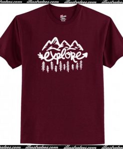 Explore Mountain Summer T-Shirt AI