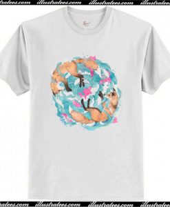 Falling Foxes T-Shirt AI