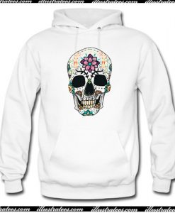 Funny Hippie Floral Skull Tee Shirt gift Hoodie AI