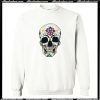 Funny Hippie Floral Skull Tee Shirt gift Sweatshirt AI