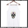 Funny Hippie Floral Skull Tee Shirt gift Tank Top AI
