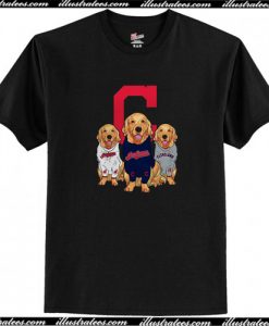 Golden Retriever Cleveland Indians T-Shirt AI