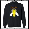 Halloween Queen Bee Cute Costume For Girls & Women Funny Sweatshirt AI