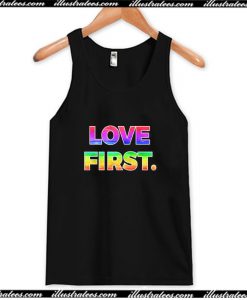 Human Rights Love First Campaign Tank Top AI