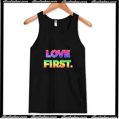 Human Rights Love First Campaign Tank Top AI