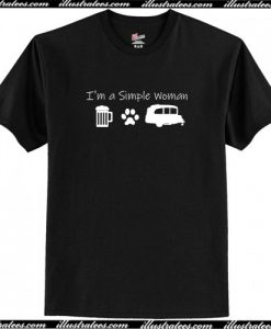 I'm a Simple Woman T Shirt AI