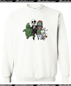 Jack Skellington and Sally and Zero Friend Sweatshirt AI