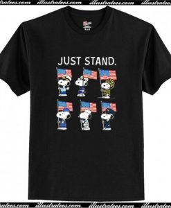 Just Stand Snoopy US Army T Shirt AI