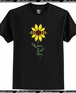 Kind The Bees Sunflower T-Shirt AI