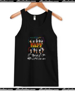 Kiss Band Signatures Tank Top AI