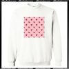 Ladybug Pattern Crewneck Sweatshirt AI