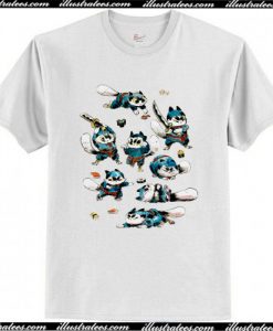 Ninja Cat Montage T-Shirt AI