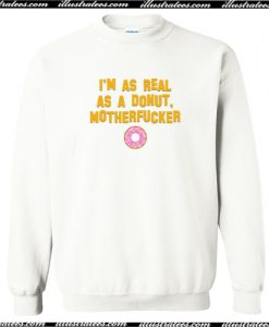 Once Upon a Time in Hollywood Donut Crewneck Sweatshirt AI