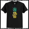 Pineapple Font T Shirt AI