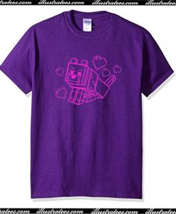 Pink Pixel Dog T-Shirt AI