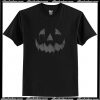 Scary Jack O'Lantern Halloween Horror Pumpkin Face T-Shirt AI