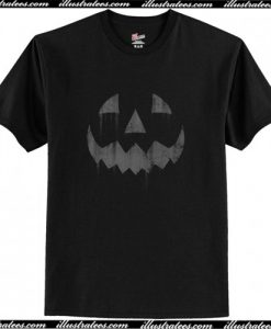 Scary Jack O'Lantern Halloween Horror Pumpkin Face T-Shirt AI