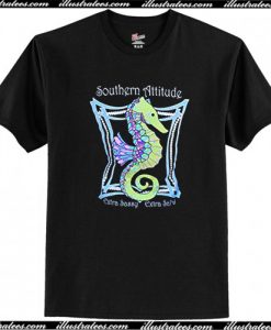 Southern Attitude Seahorse Back T-Shirt AI