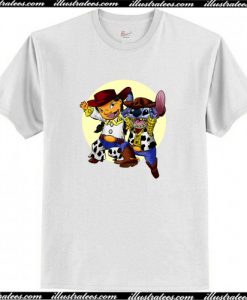 Stitch Parody Woody and Jesse Fan Art Humor T-Shirt AI