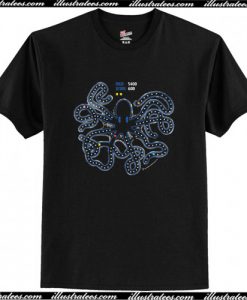 packman in the octopus T-Shirt AI