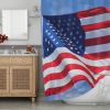American Flag Shower Curtain AI