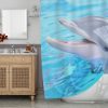 Baby Dolphin Shower Curtain AI