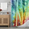 Bamboo Water Color Shower Curtain AI
