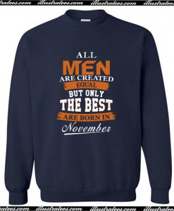 Born In November Gift Crewneck Sweatshirt AI