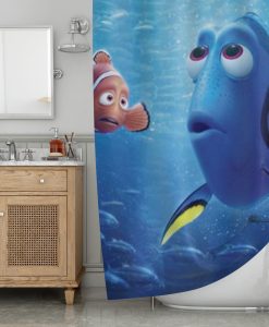 Finding Dory and Nemo Shower Curtain AI