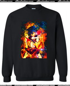 First red Cloth Crewneck Sweatshirt AI