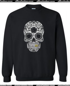 Halloween Day Of The Dead Sugar Skull Retro Outfit Crewneck Sweatshirt AI