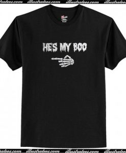 Halloween He's My Boo Women's Dark Women's Classic T-Shirt AI