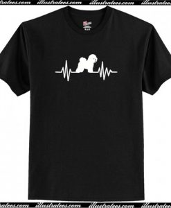 Heartbeat Bichon Frise T-Shirt AI