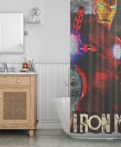 Iron Man Shower Curtain AI