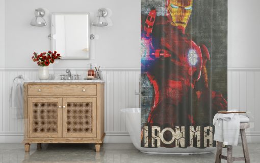 Iron Man Shower Curtain AI