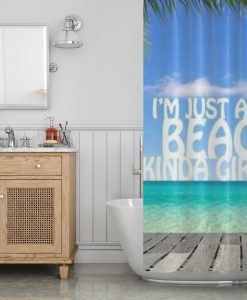 I’m Just A Beachy Kinda Girl Shower Curtain AI