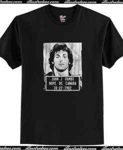 John J Rambo Mugshot T-Shirt AI