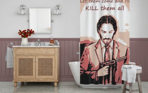 John Quote Shower Curtain AI